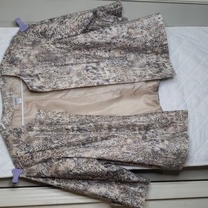 Dress Barn womens Blazer 18/20 snakeskin color pattern